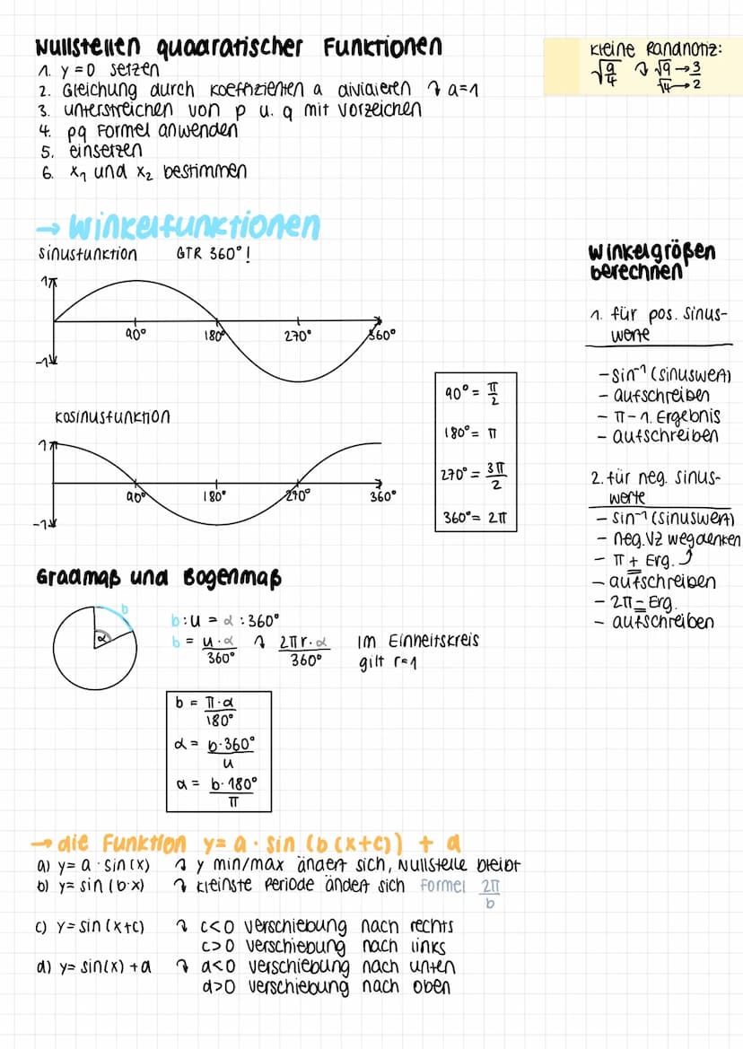 Funktionen
- Lineare Funktionen
Funktionsgleichung: f(x) = y = m
Anstieg
Bsp.:
y = 0,8x + 0₁6 3
y-Achsenabs.
Nullstelle Xo
-2
4-
2+
n+
-1
-2