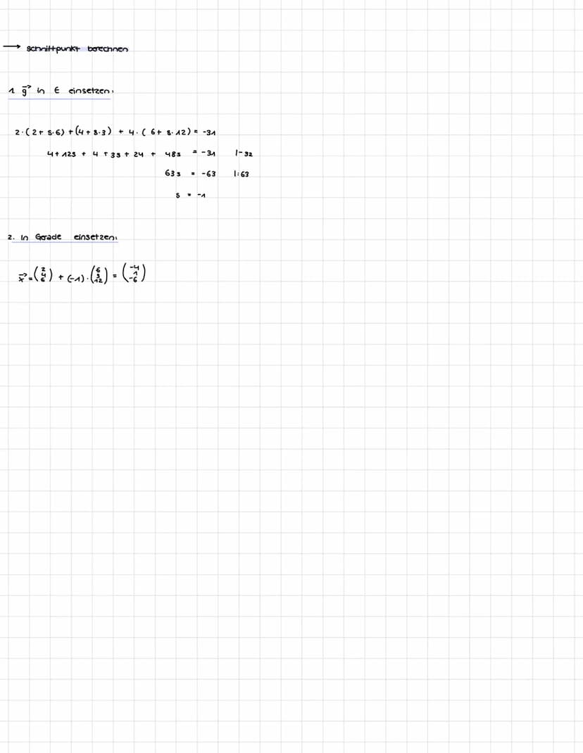 KAPITEL VI. Geraden und Ebenen
1. Grundwissen
-
Betrag eines Vektors
HATHE KLAUSUR 4.
|7²|= 2² + 6²
Einheitsvektor
ev = 1
Gegenseitige Lage 