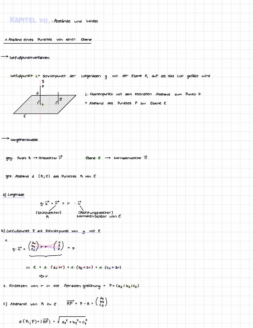 KAPITEL VI. Geraden und Ebenen
1. Grundwissen
-
Betrag eines Vektors
HATHE KLAUSUR 4.
|7²|= 2² + 6²
Einheitsvektor
ev = 1
Gegenseitige Lage 