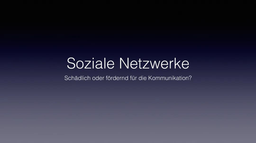 Soziale Netzwerke