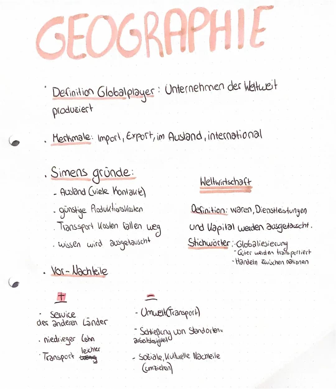 Weltwirtschaft, Global-Player