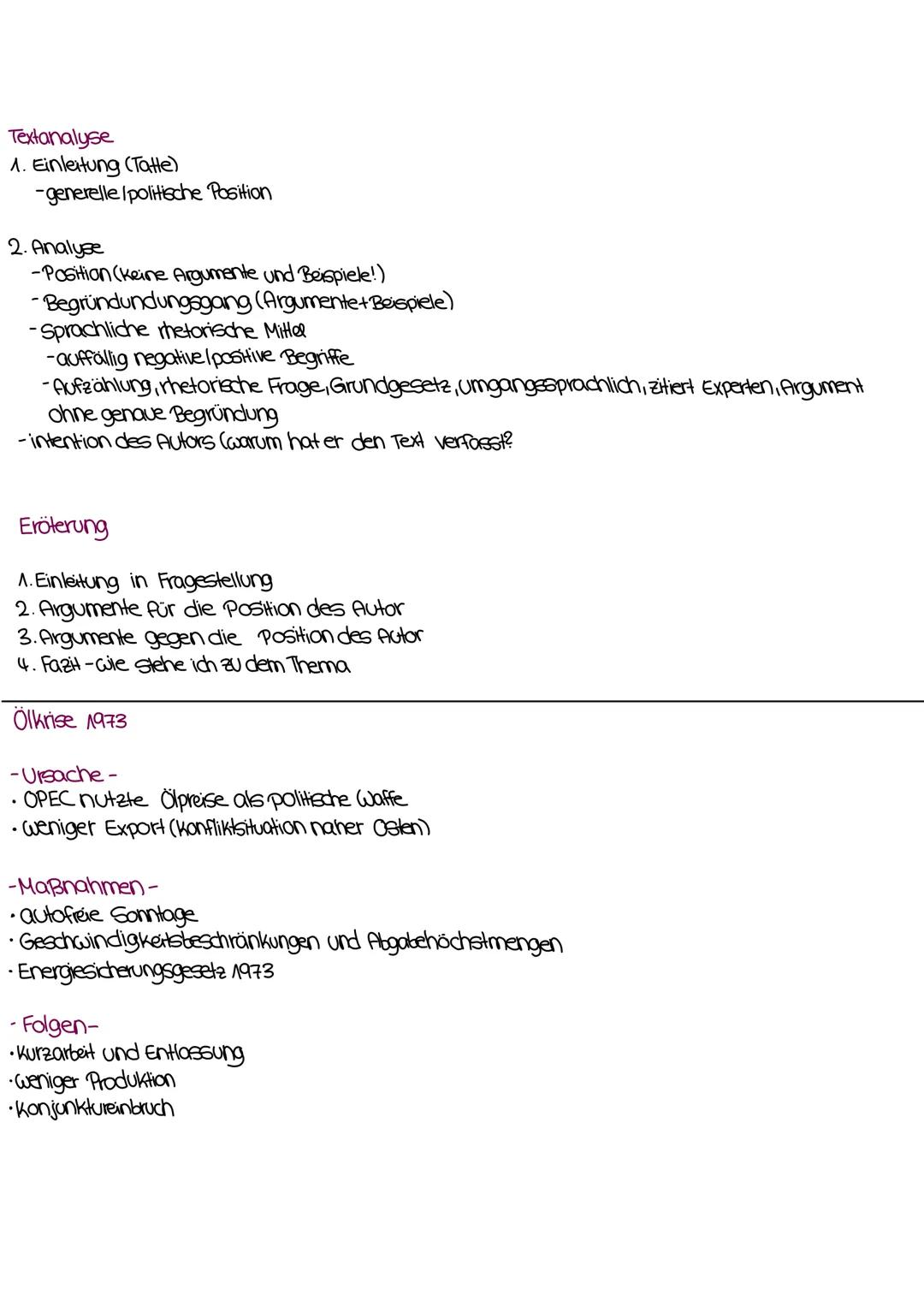 Textanalyse

1. Einleitung (Tatte)
-generelle / politische Position

2. Analyse
-Position (keine Argumente und Beispiele!)
-Begründundungsga