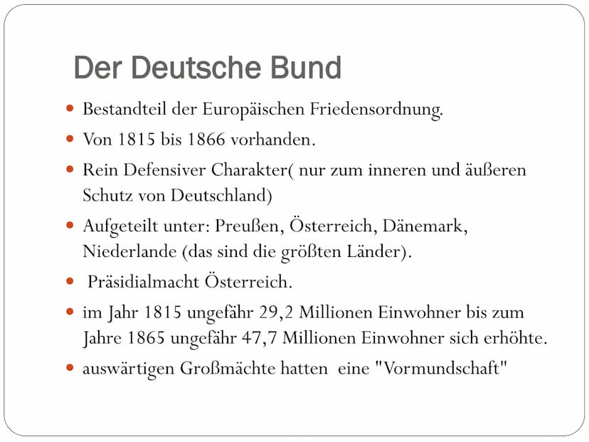 Vormärz
148 147
IN Der Vormärz - Zeit von 1815 bis 1848
• Zeit zwischen dem Wiener Kongress und der Märzrevolution
• Kennzeichen: äußere Sic
