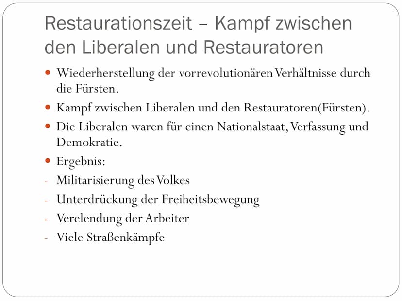 Vormärz
148 147
IN Der Vormärz - Zeit von 1815 bis 1848
• Zeit zwischen dem Wiener Kongress und der Märzrevolution
• Kennzeichen: äußere Sic