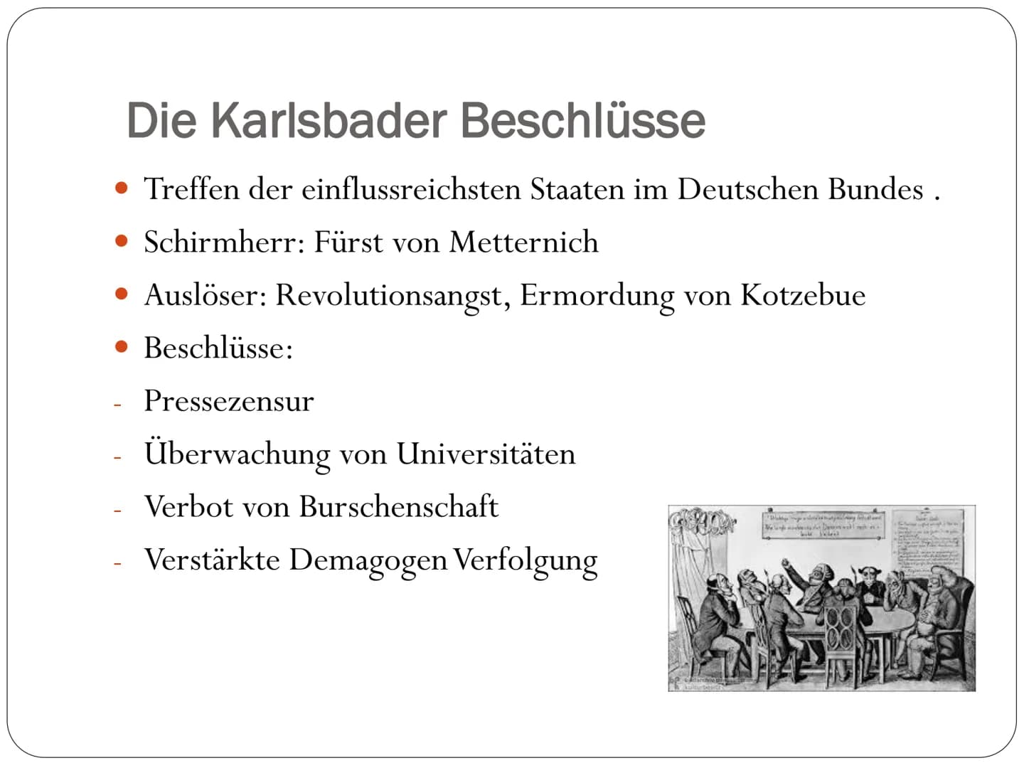 Vormärz
148 147
IN Der Vormärz - Zeit von 1815 bis 1848
• Zeit zwischen dem Wiener Kongress und der Märzrevolution
• Kennzeichen: äußere Sic