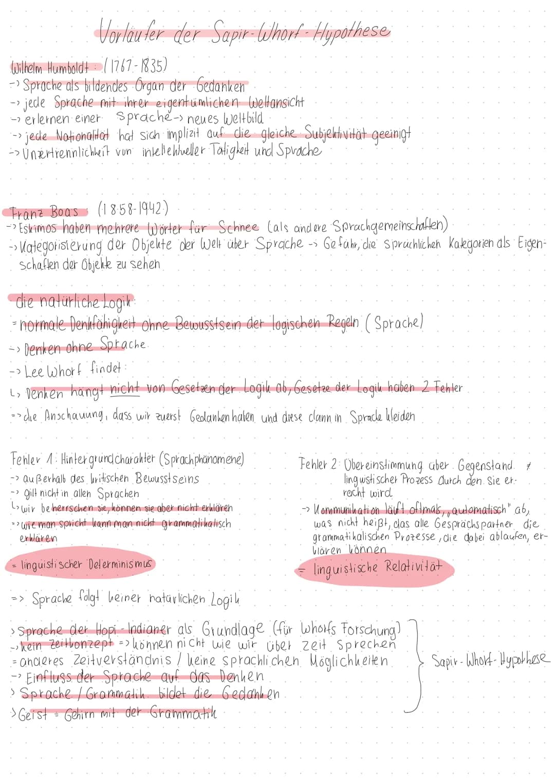 Verhältnis von
Sprache,
Denken und Wirklichkeit
Aktualität der Sapir - Whorf - Hypothese. Sprache Verben Wirklichkeit
-Gedanken sind die Gru