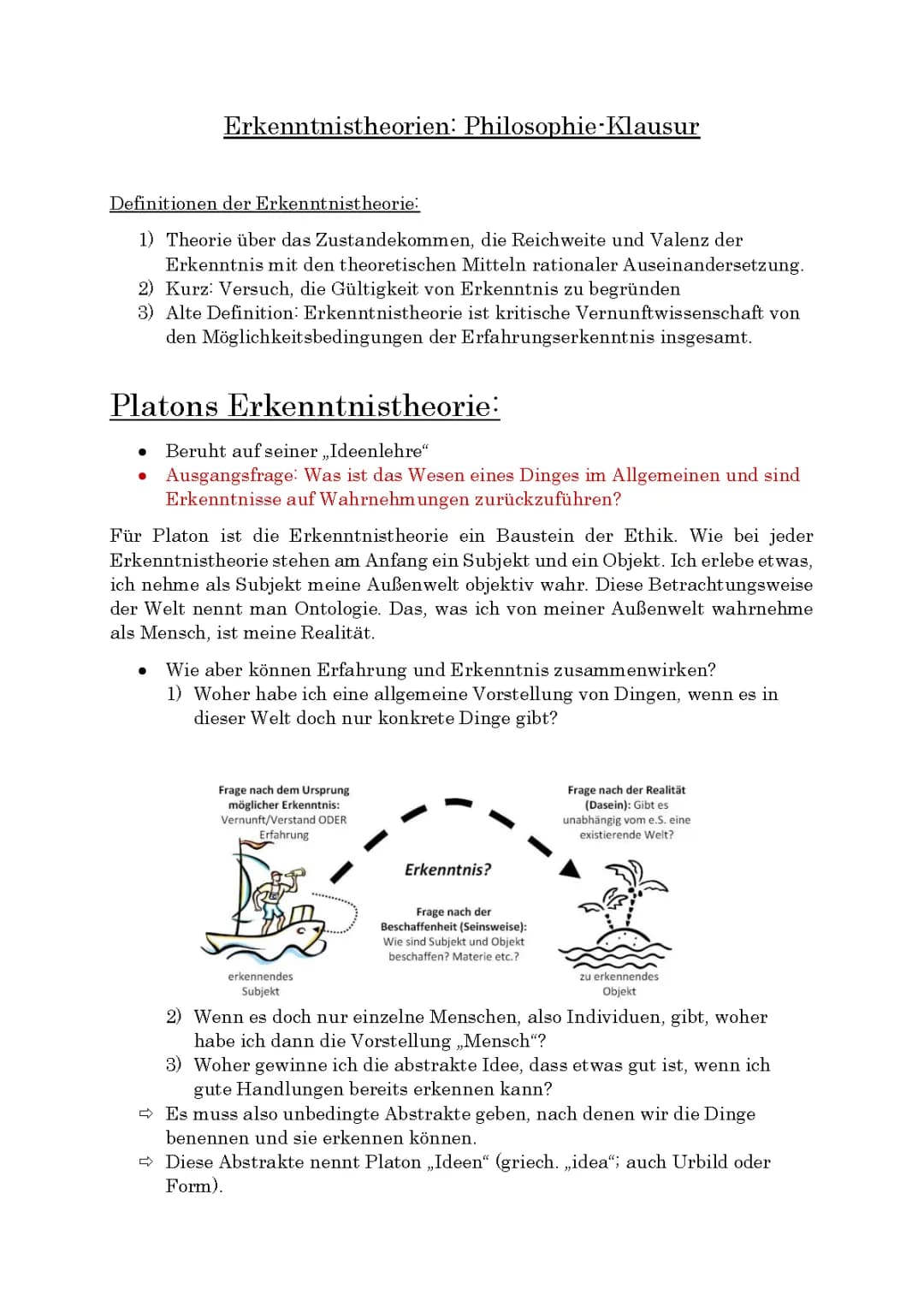 Erkenntnistheorien im Überblick: Platon, Aristoteles, Kant einfach erklärt