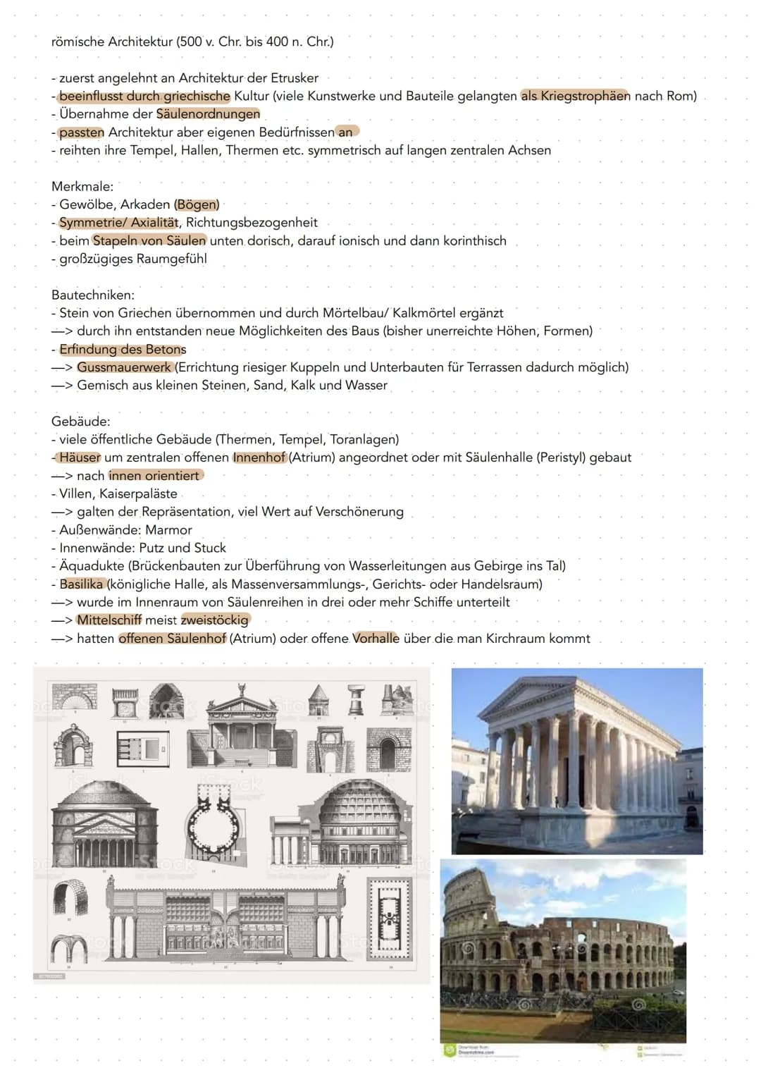 Antike (1200 v. Chr. bis 30. v. Chr.)
- Vorreiter Renaissance und neoklassizistische Architektur
streben nach Vollkommenheit in Ordnung, Pro