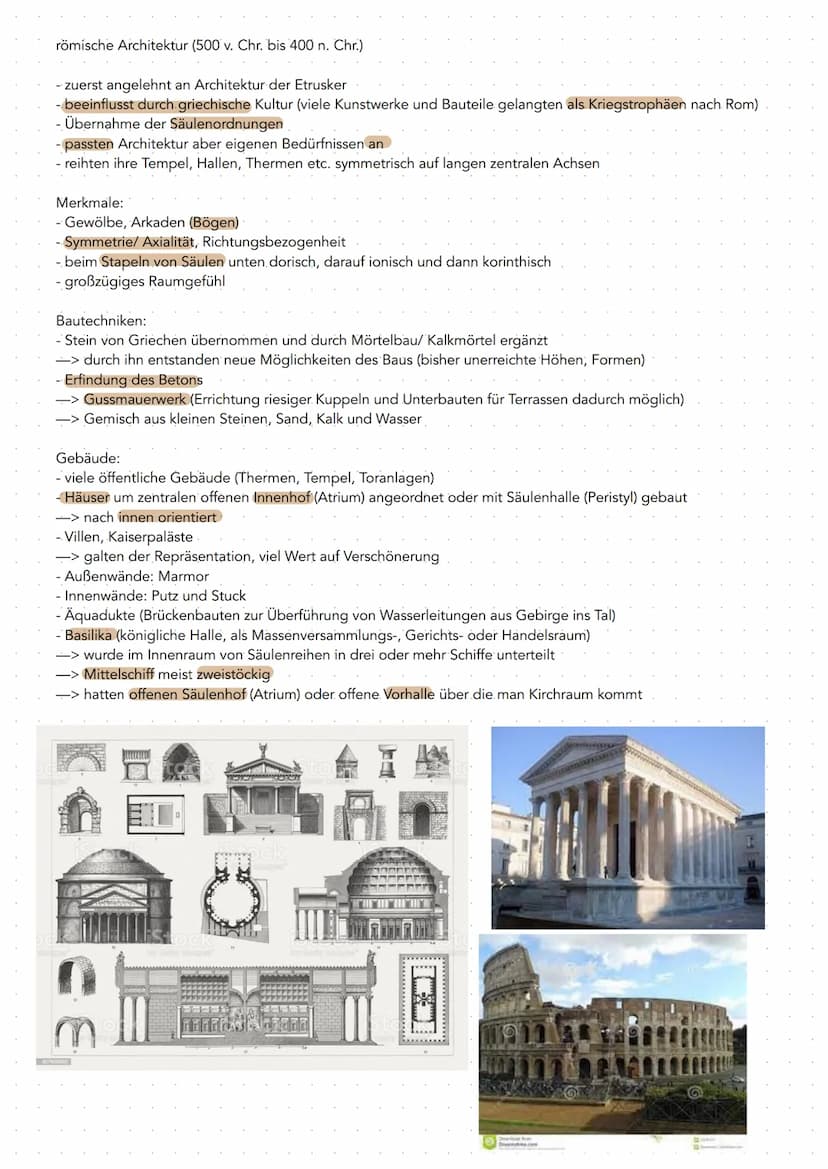 Antike (1200 v. Chr. bis 30. v. Chr.)
- Vorreiter Renaissance und neoklassizistische Architektur
streben nach Vollkommenheit in Ordnung, Pro