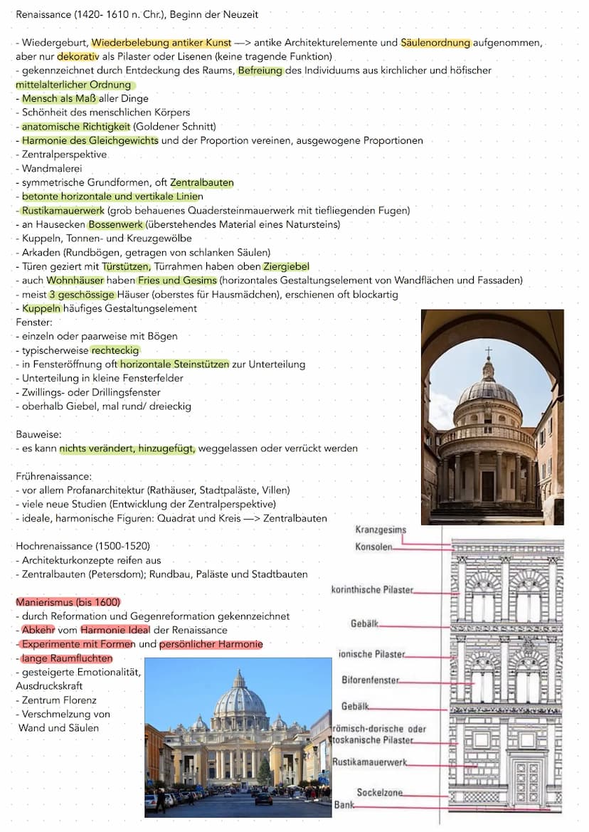 Antike (1200 v. Chr. bis 30. v. Chr.)
- Vorreiter Renaissance und neoklassizistische Architektur
streben nach Vollkommenheit in Ordnung, Pro