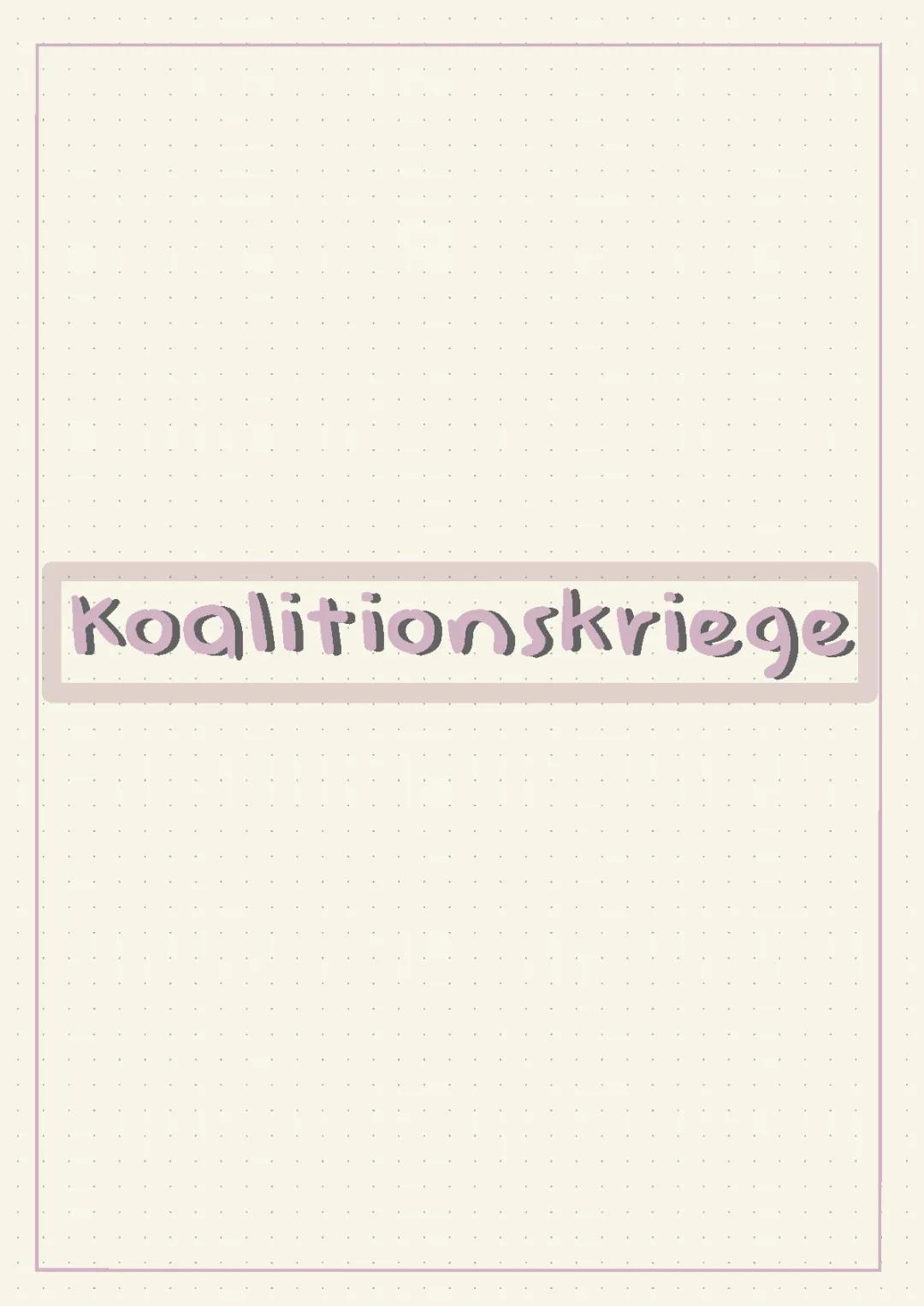 Koalitionskriege