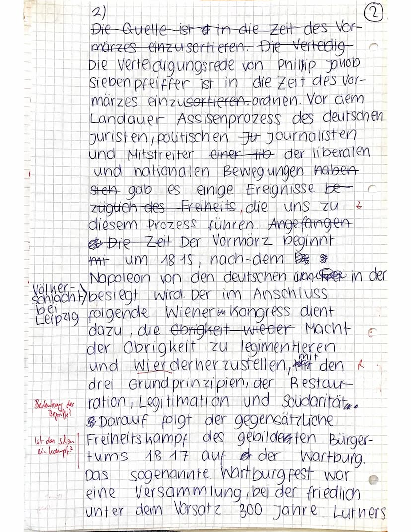 Vormärz
1815 Wiener Kongress
Gründung deutscher
Burschenschaften
Entstehung
"Deutscher Bund"
1817 Wart burg fest
1819 Karlsbader beschlüsse
