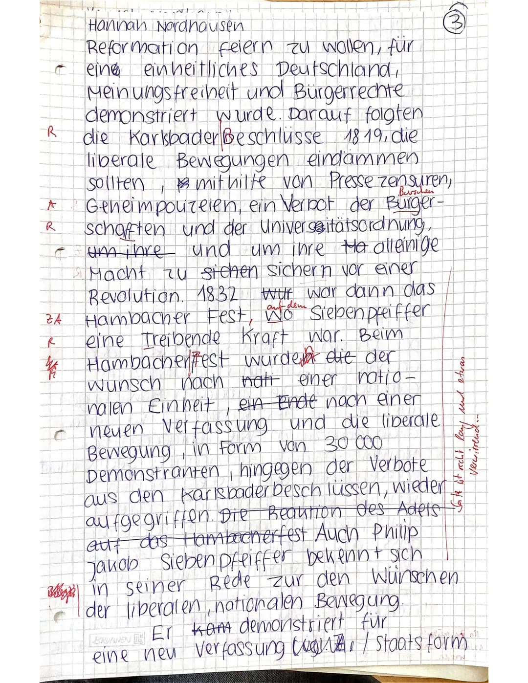 Vormärz
1815 Wiener Kongress
Gründung deutscher
Burschenschaften
Entstehung
"Deutscher Bund"
1817 Wart burg fest
1819 Karlsbader beschlüsse

