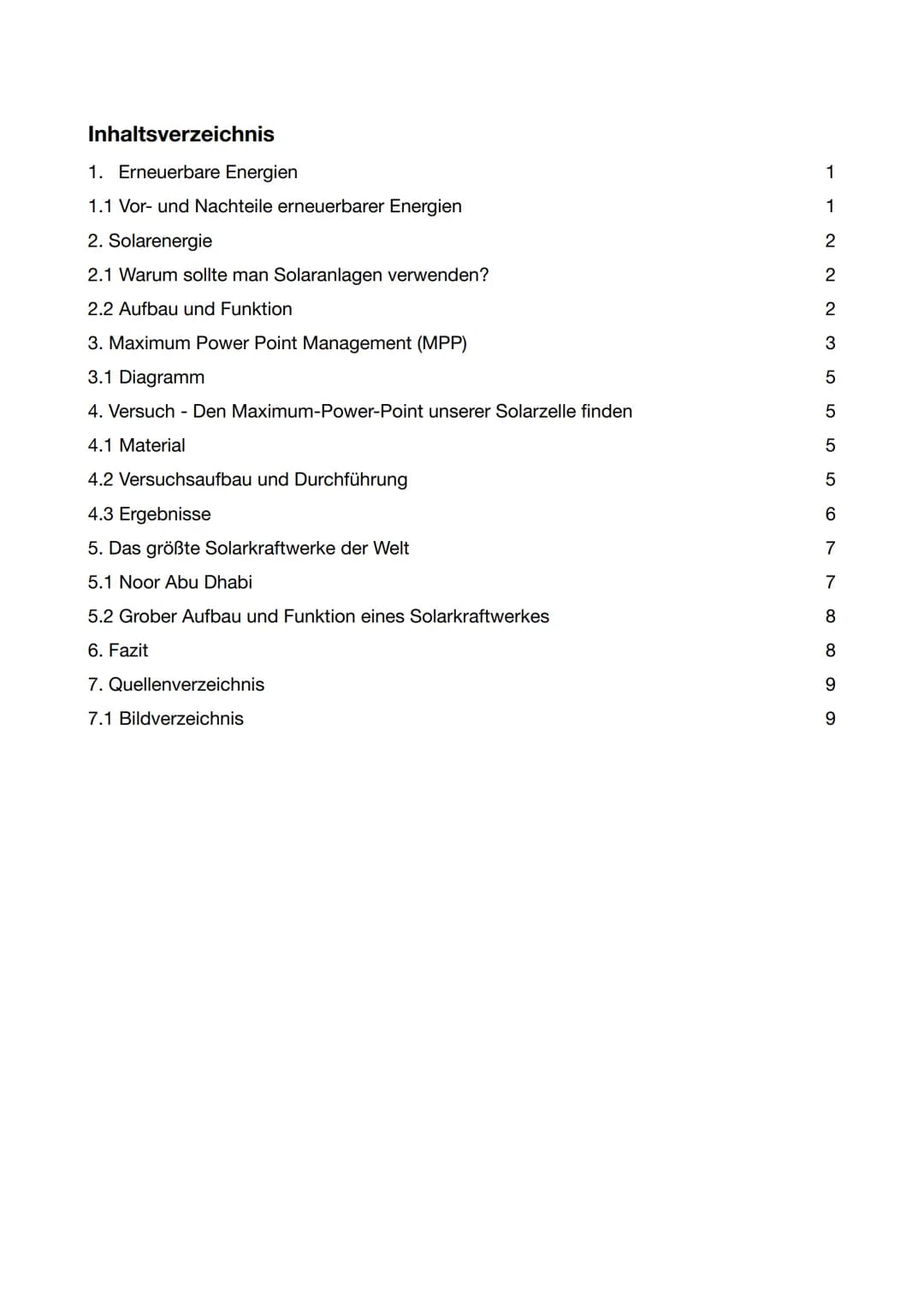 TWG
Facharbeit
Maximum-Power-Point Management (MPP) - Wie
bekommt man die größte Leistung aus einer Solarzelle?
Verfasser:
Stephanie Mandern