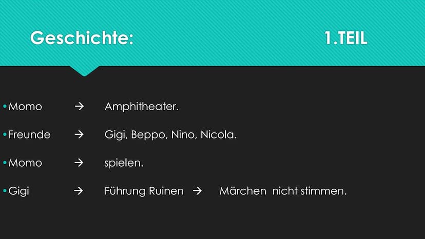 ΜΟΜΟ
Schriftsteller: Michael Ende!
MOMO
Michael Ende Aufbau:
Figuren
Geschichte
Themen
• Zitat
• Meinung
Fragen? Figuren
Meister Hora
Chef d