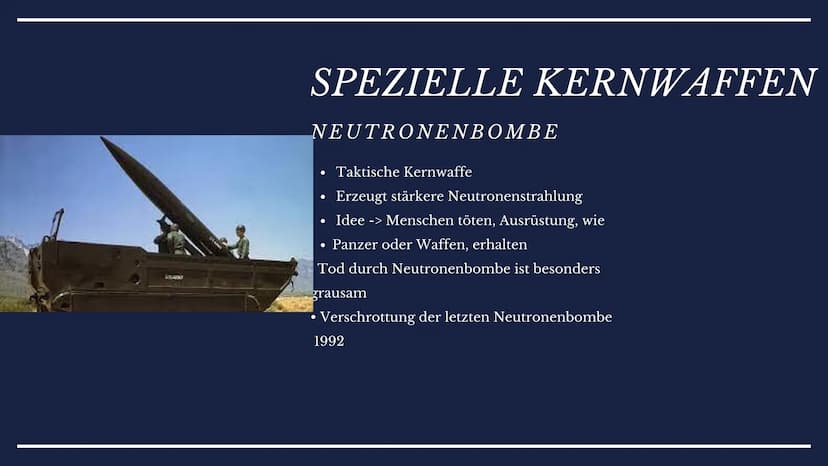 ATOMBOMBE
Ehsan, Mara und Viktor HEUTIGE
PRÄSENTATION
THEMEN ÜBERSICHT
Geschichte der Atombomben
Klassifizierung von Kernwaffen
Aufbau und F