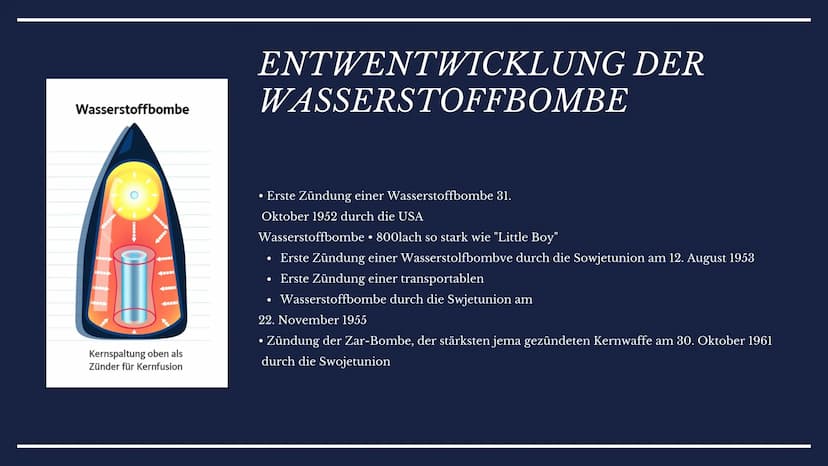 ATOMBOMBE
Ehsan, Mara und Viktor HEUTIGE
PRÄSENTATION
THEMEN ÜBERSICHT
Geschichte der Atombomben
Klassifizierung von Kernwaffen
Aufbau und F