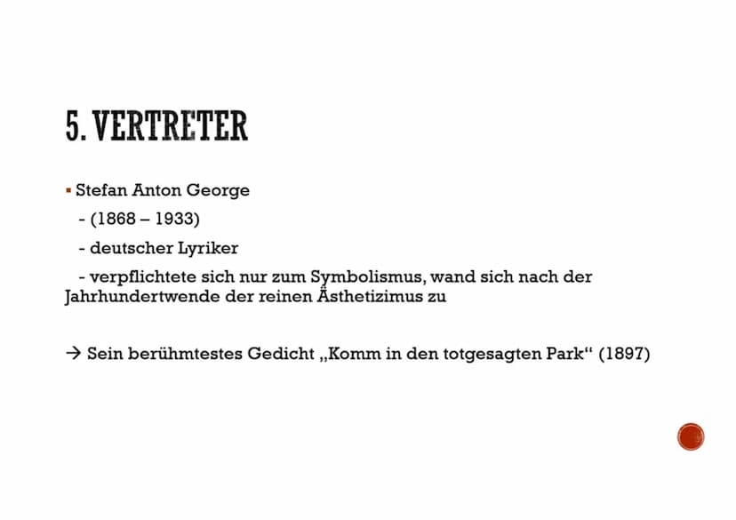 DER SYMBOLISMUS
(1890-1920)
Von: ... INHALTSVERZEICHNIS
1. Definition der Literaturepoche
2.
Hintergrundsinformationen
3. Themen des Symboli