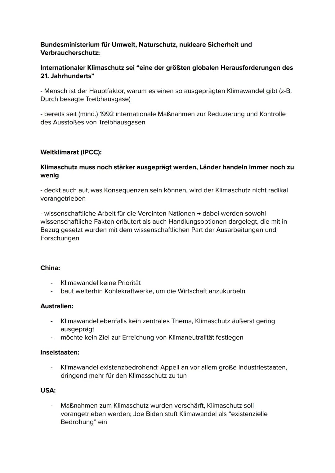 Der Klimawandel als globales Problem -
Ist eine gemeinsame Weltumweltpolitik möglich?
Was ist das Problem?
● Klimawandel = Veränderung des K