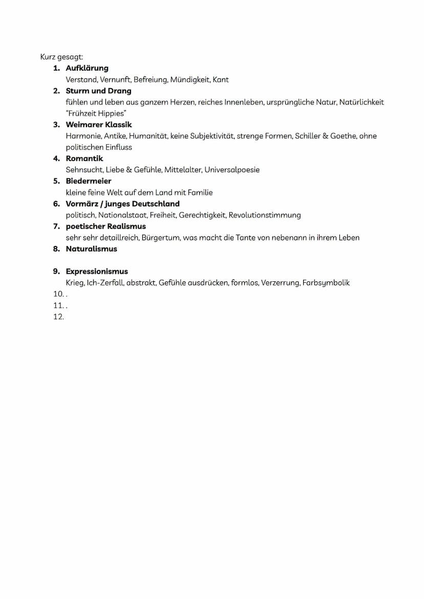 BAROCK 1600-1720
Themen
● Glaube
●
●
Themen
●
●
AUFKLÄRUNG 1720-1785
Befreiunge Mensch aus geistiger und politischer Bevormundung und absolu