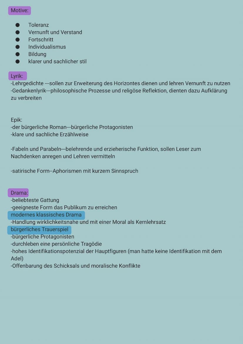 Die Epoche der Aufklärung
Zeitspanne: 1720-1800
Autoren: Lessing, Kant, Leibniz
Historischer Hintergrund:
-Frz. Revolution
-kein einheitlich