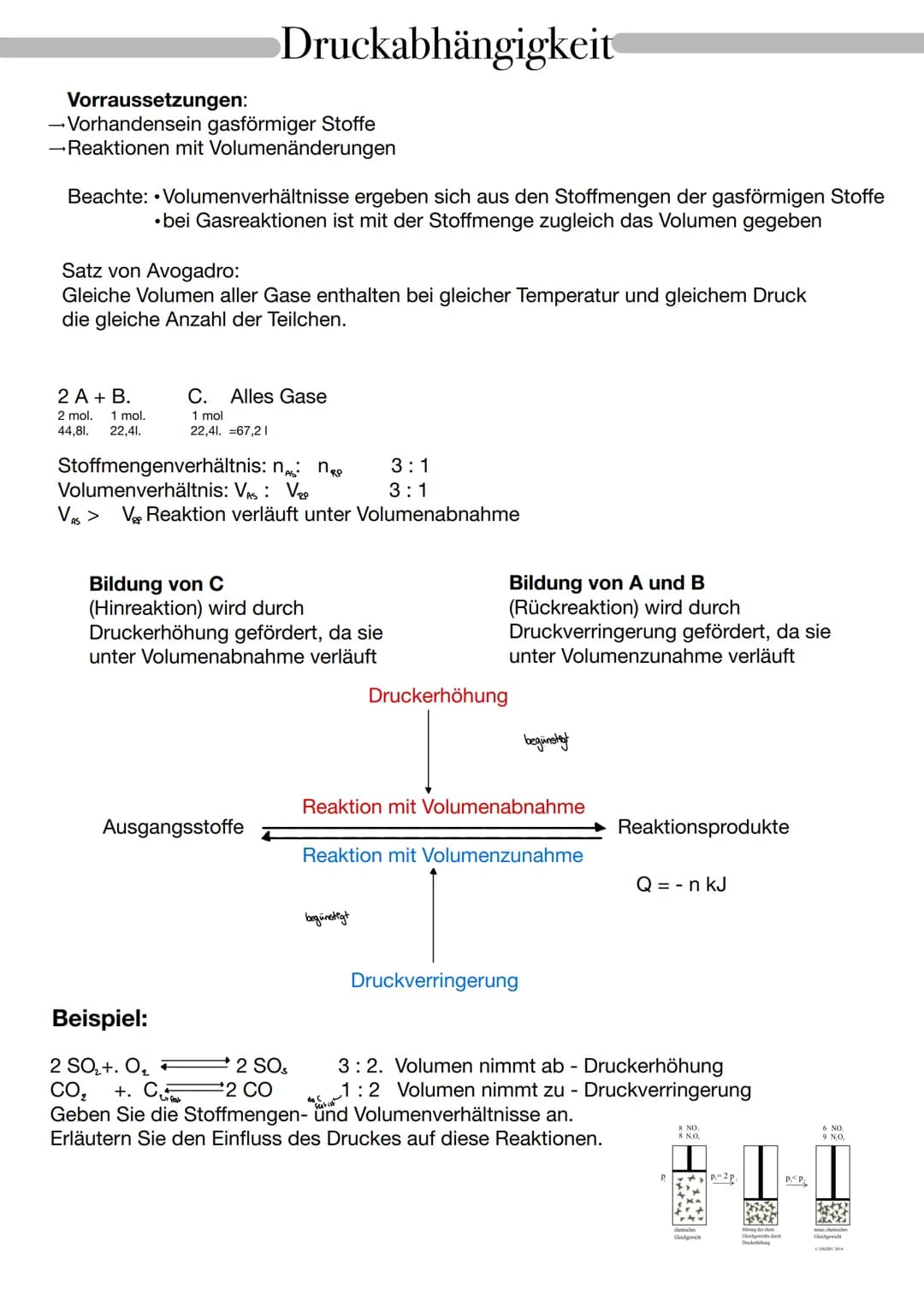  Chemisches Gleichgewicht
Stoffumsatz Chemische Reaktionen, die so lange ablaufen, bis mindestens einer der AS
verbraucht ist, nennt man Rea