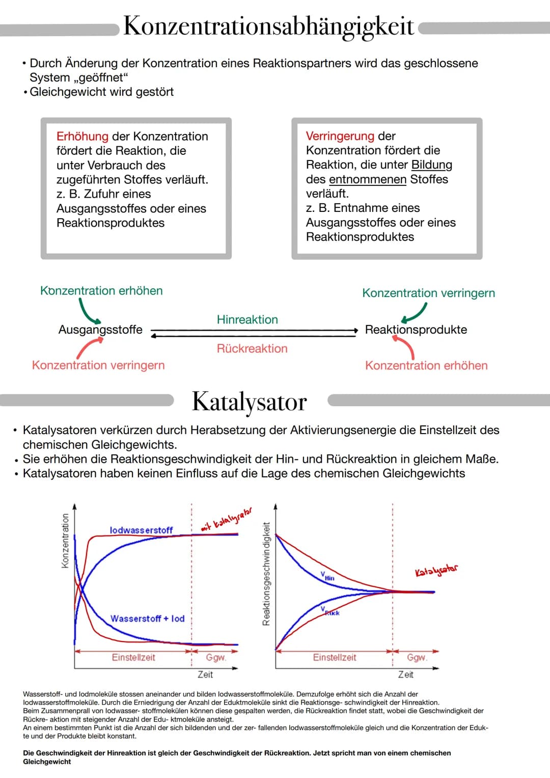  Chemisches Gleichgewicht
Stoffumsatz Chemische Reaktionen, die so lange ablaufen, bis mindestens einer der AS
verbraucht ist, nennt man Rea