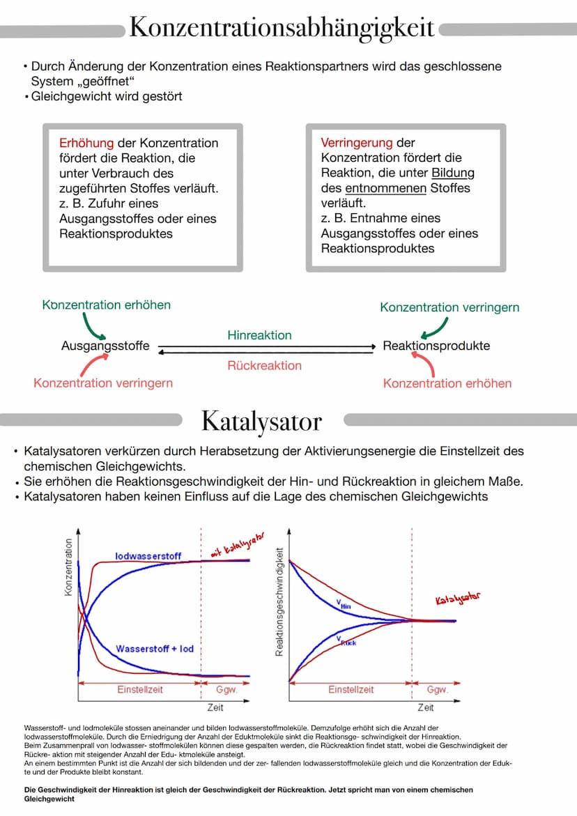  Chemisches Gleichgewicht
Stoffumsatz Chemische Reaktionen, die so lange ablaufen, bis mindestens einer der AS
verbraucht ist, nennt man Rea