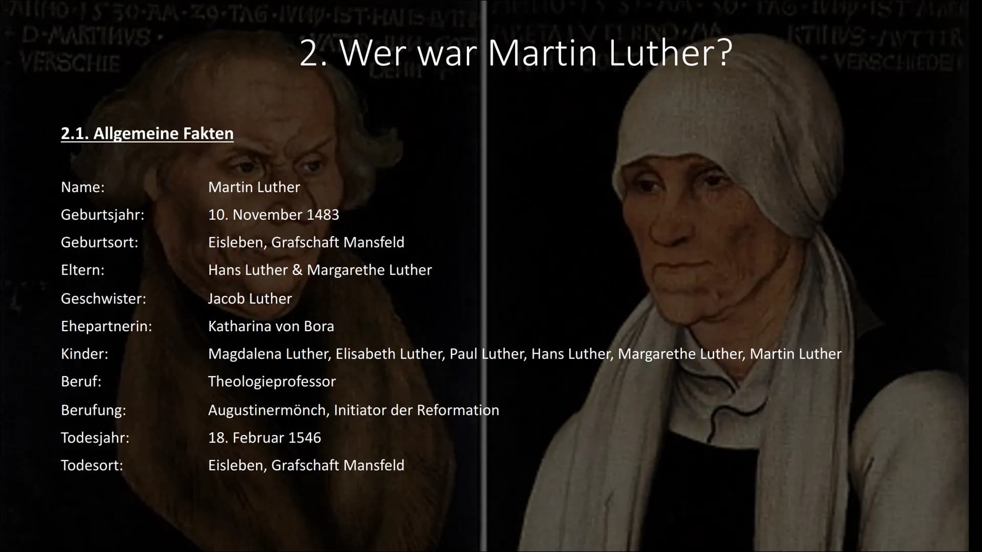 Die
theologische
Lehre Martin
Luthers
Eine Präsentation von Luana Astemio
und Lea Gagliardi 1. Bild zum Einstieg
2. Wer war Martin Luther?
2