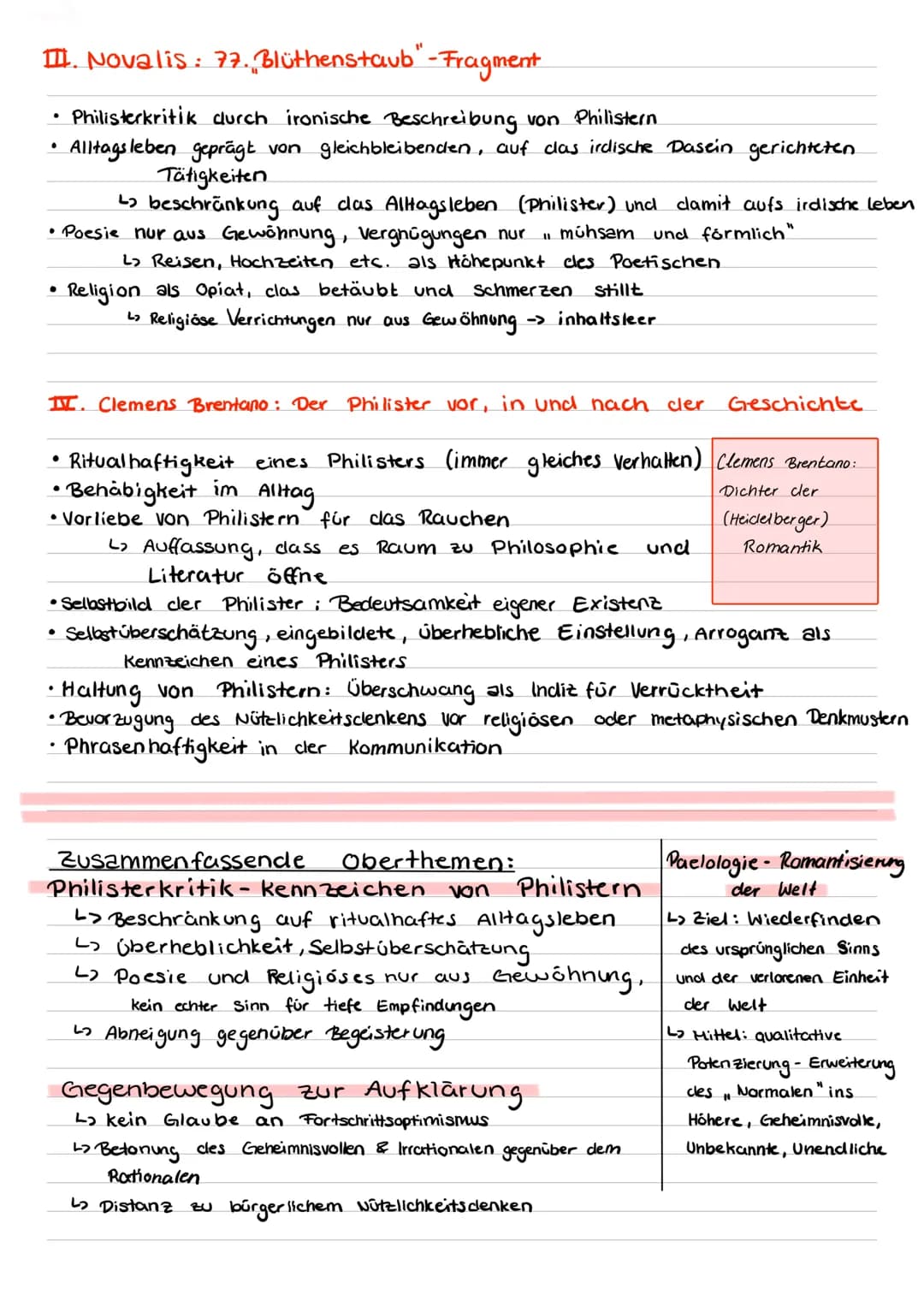DEUTSCH
Zusammenfassung Pflichttexte
Abi 22
●
I. Rüdiger Safranski - Romantik. Eine deutsche Affäre. (2007)
Romantik als Gegenbewegung zur A