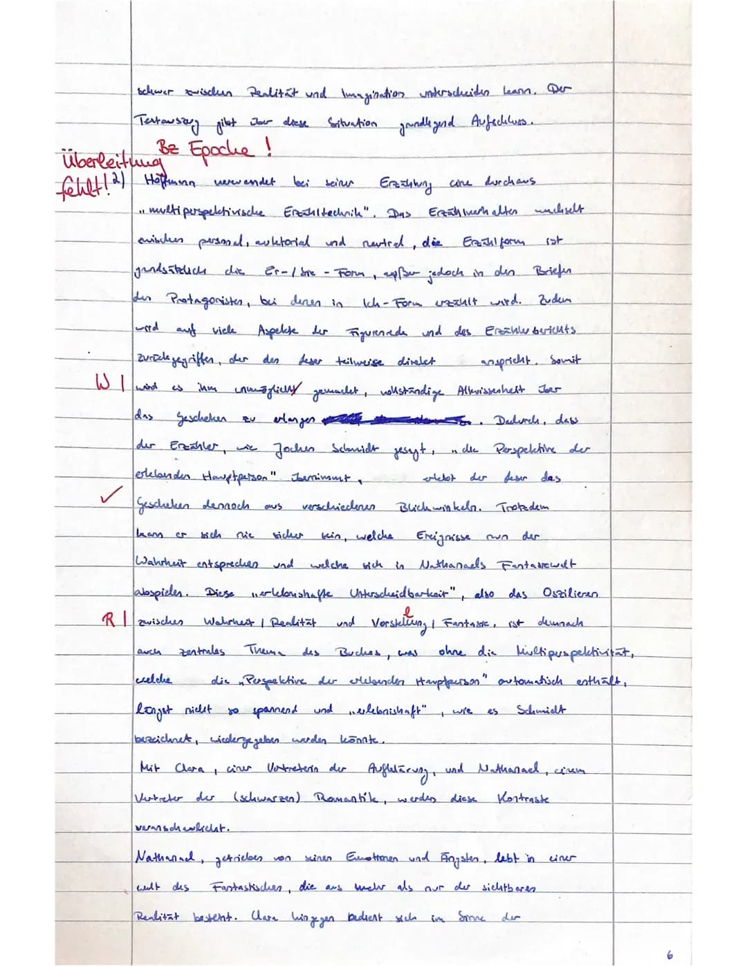 Q2 GK2 Guß
Name: Miriam Kremer
Klausur Nr. 2
Deutsch, Grundkurs
Thema: „Strukturell unterschiedliche Erzähltexte aus unterschiedlichen histo