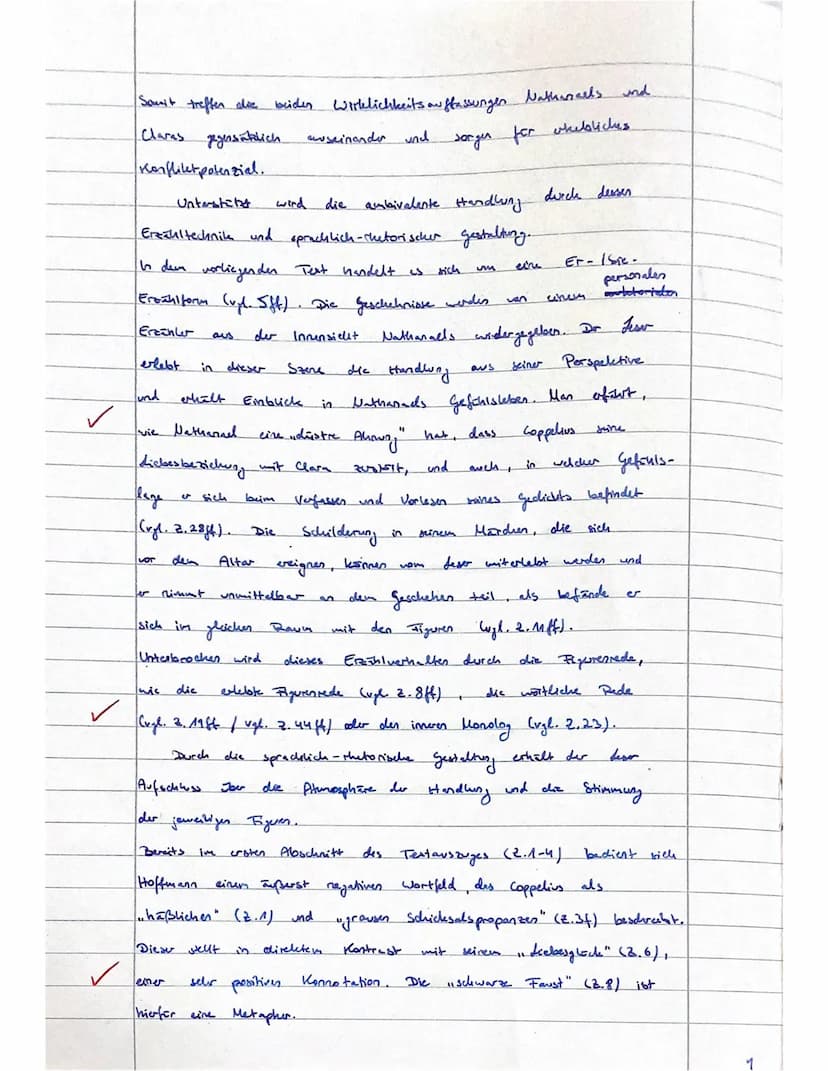 Q2 GK2 Guß
Name: Miriam Kremer
Klausur Nr. 2
Deutsch, Grundkurs
Thema: „Strukturell unterschiedliche Erzähltexte aus unterschiedlichen histo