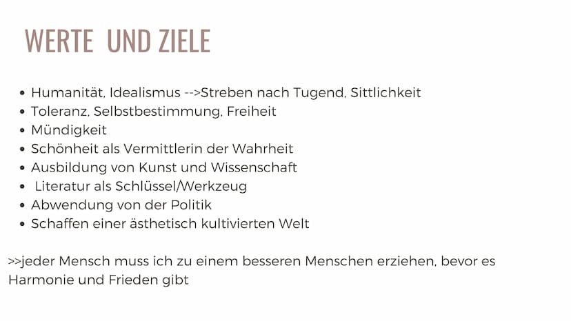 DIE WEIMARER
KLASSIK
Deutsch GK
Aljona Marsov | Januar 2023 INHALTSVERZEICHNIS
1. Allgemeine Informationen
2. Historischer Hintergrund
3. Ei