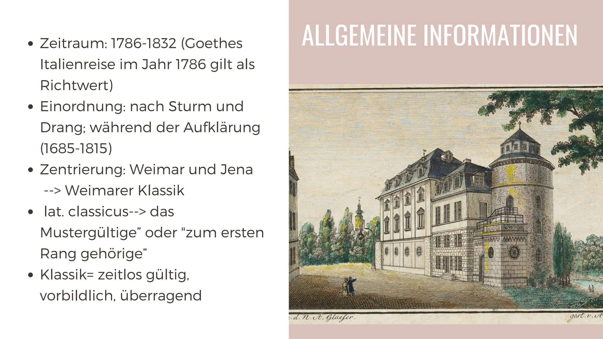 DIE WEIMARER
KLASSIK
Deutsch GK
Aljona Marsov | Januar 2023 INHALTSVERZEICHNIS
1. Allgemeine Informationen
2. Historischer Hintergrund
3. Ei