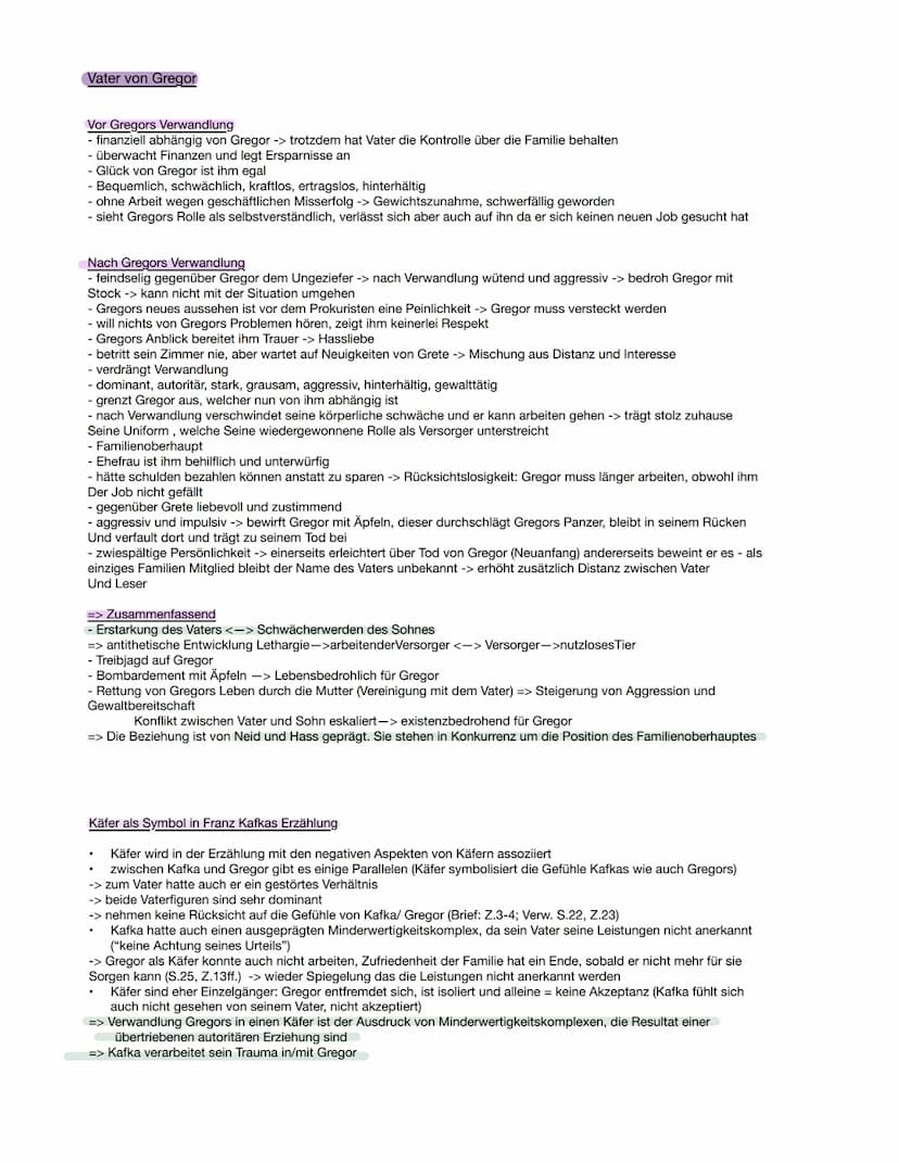 Zusammenfassung: Die Verwandlung
Gregor Samsa, Handelsreisender um den Lebensunterhalt der Familie Samsa zu bestreiten,
verwandelt sich über