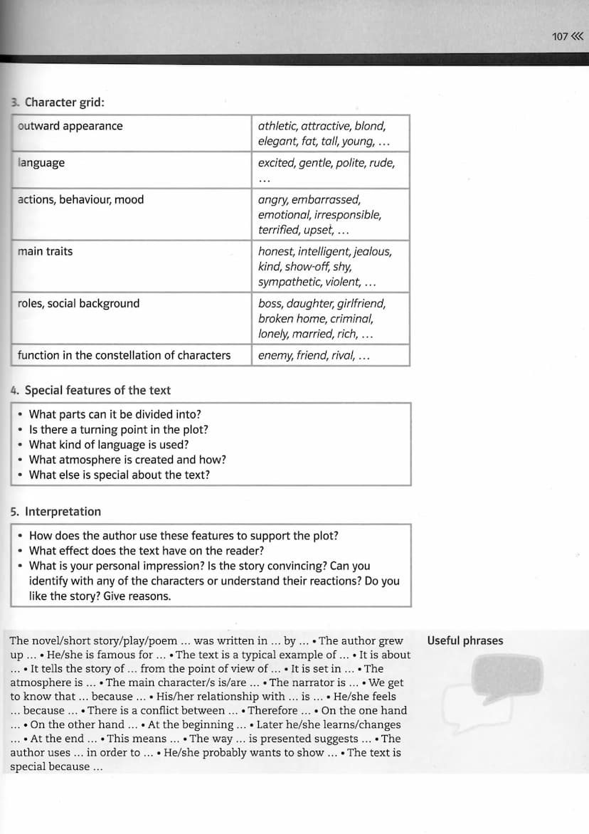 >>> 106 Skills
Understanding fictional texts
A fictional text is a literary work whose content is based on the imagination of
the author and