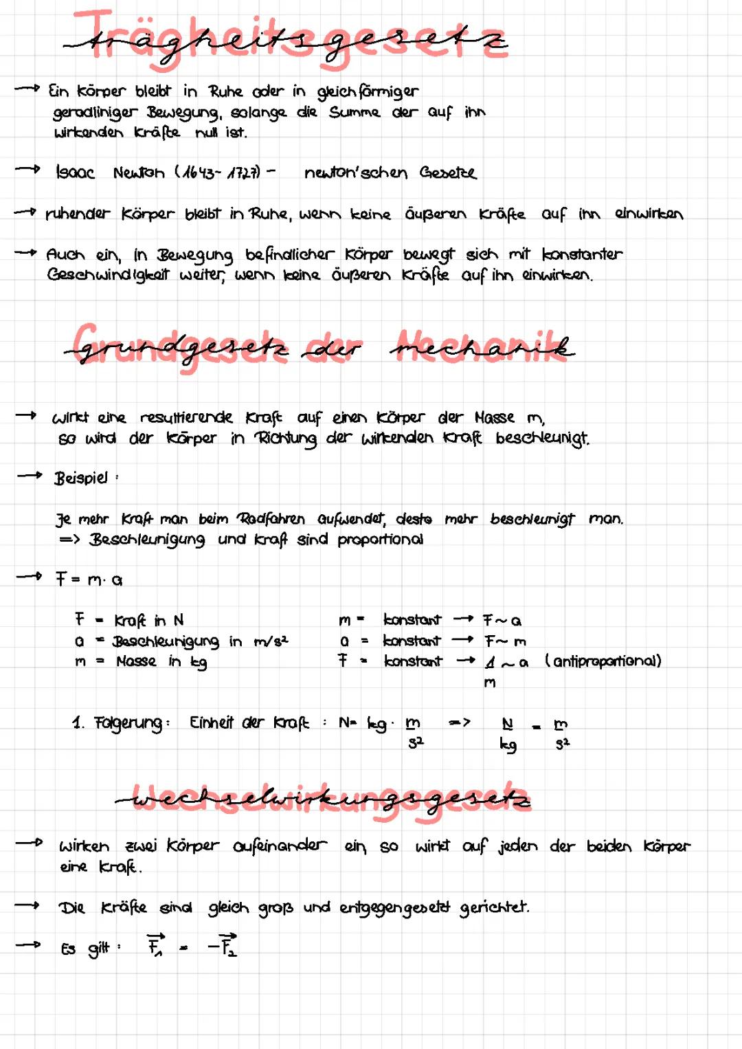 Die Newtonschen Gesetze 
