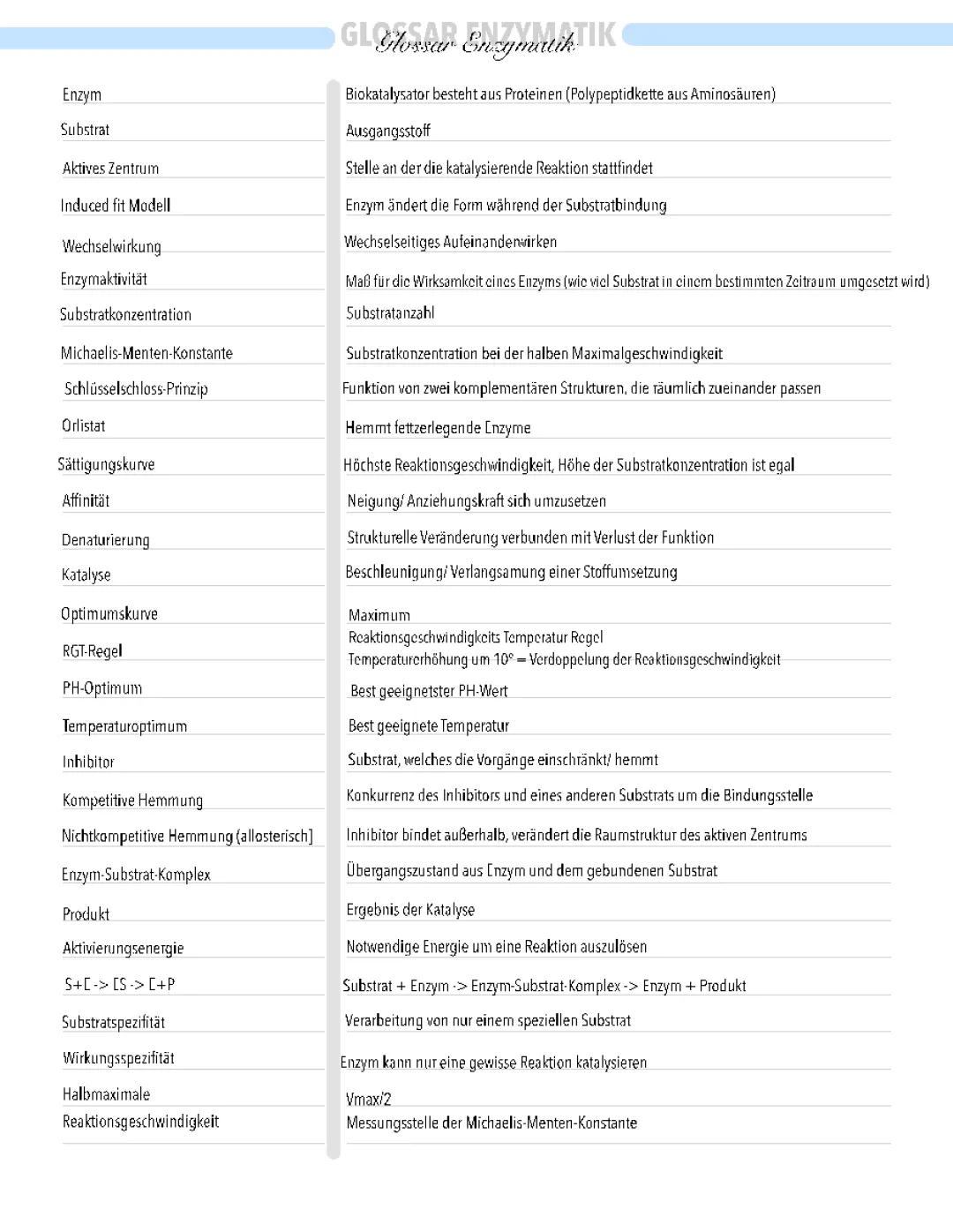 Induced-Fit-Modell und Michaelis-Menten einfach erklärt: Dein Glossar