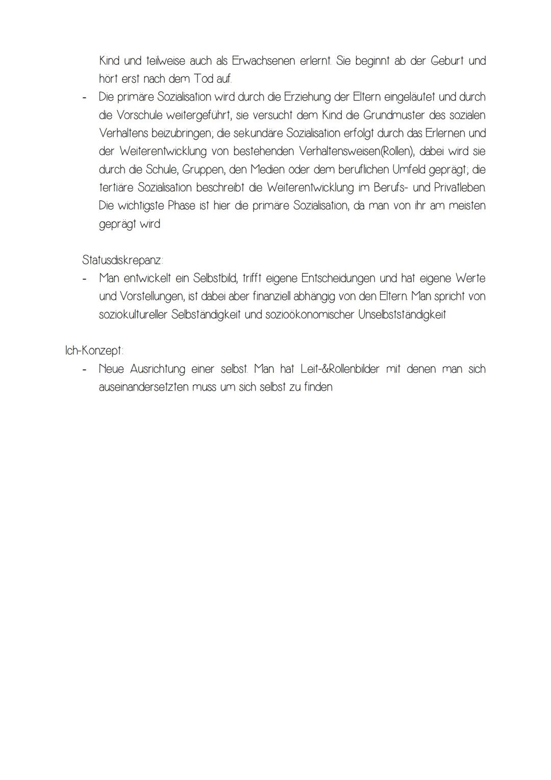 Powi Checkliste:
Soziologische Grundbegriffe
Leben in einer sich wandelnden Gesellschaft Beispiel für Wandel: Familie
● Sozialisation und Id