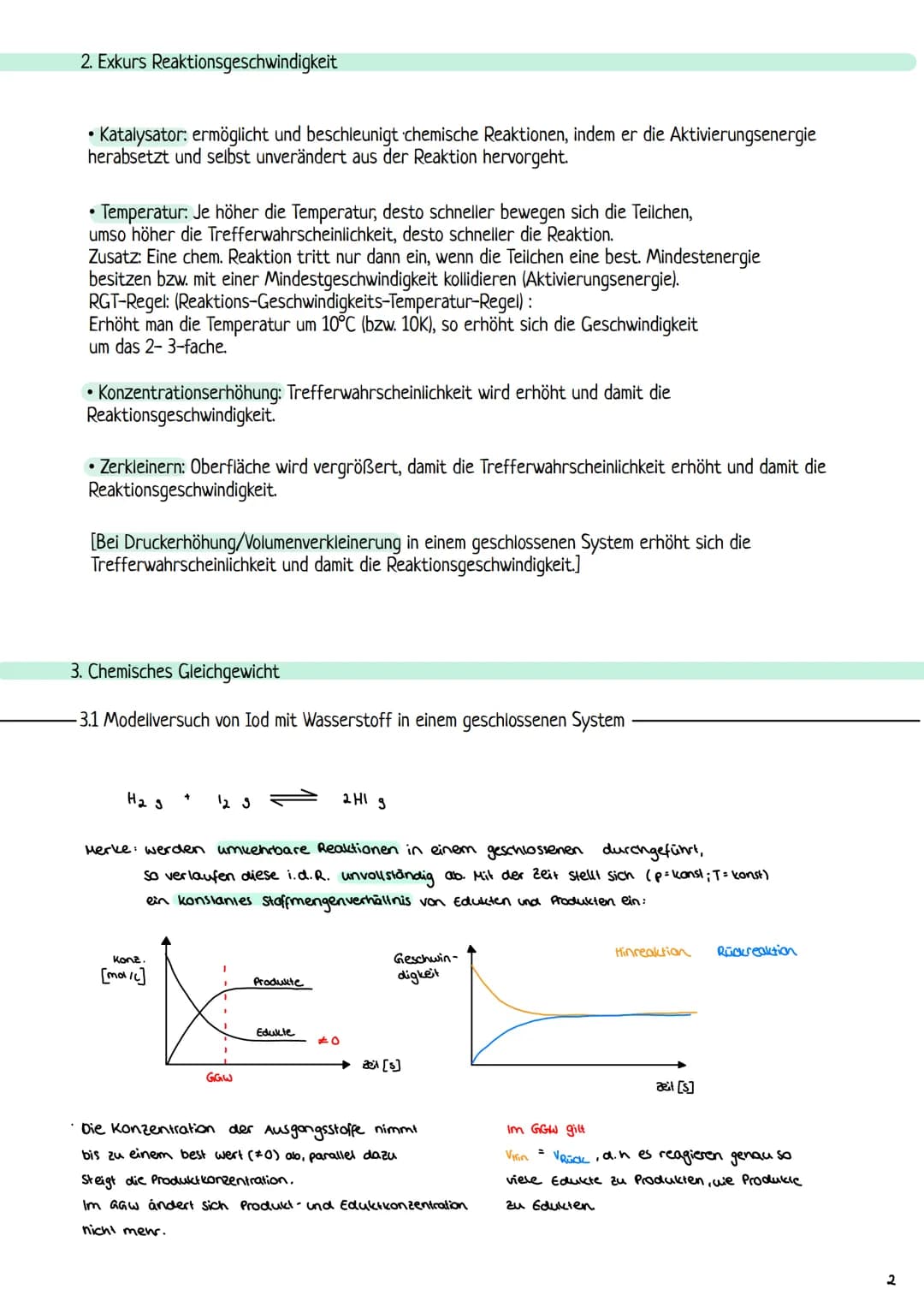 Chemisches Gleichgewicht
1. Umkehrbare Rekationen
HCl g
H*
+
NH3 9
H-
Definition: umkehrbare Reaktionen sind Reaktionen, die in beide Richtu