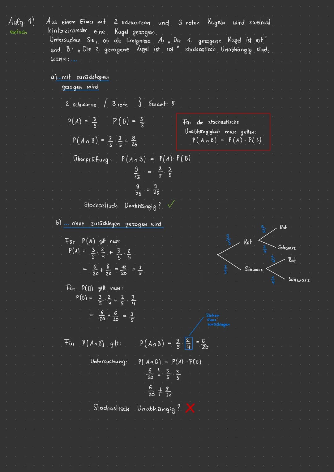 Aufgaben zur Stochastik
Stochastische Unabhängigkeit
Binomial verteilung
Erwartungswert und Histogramm
Problemlösen mit der Binomialverteilu