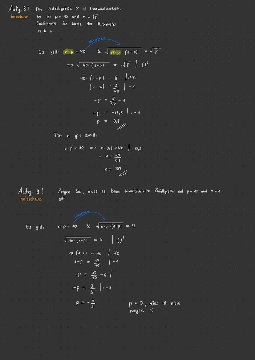 Aufgaben zur Stochastik
Stochastische Unabhängigkeit
Binomial verteilung
Erwartungswert und Histogramm
Problemlösen mit der Binomialverteilu