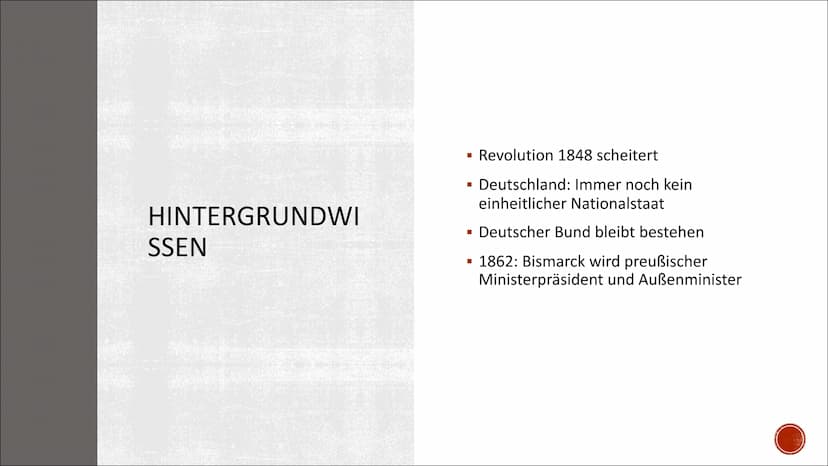 DIE DEUTSCHEN
EINIGUNGSKRIEGE
1864-1871 INHALT
■
Hintergrundwissen
Ziele und Einstellung Bismarcks
Deutsch-Dänische Krieg
Deutsch-Deutscher 