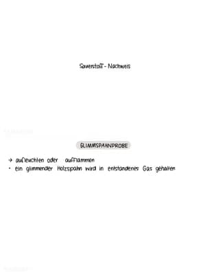 Know Zusammenfassung chemische Nachweisreaktionen in Karteikartenform  thumbnail