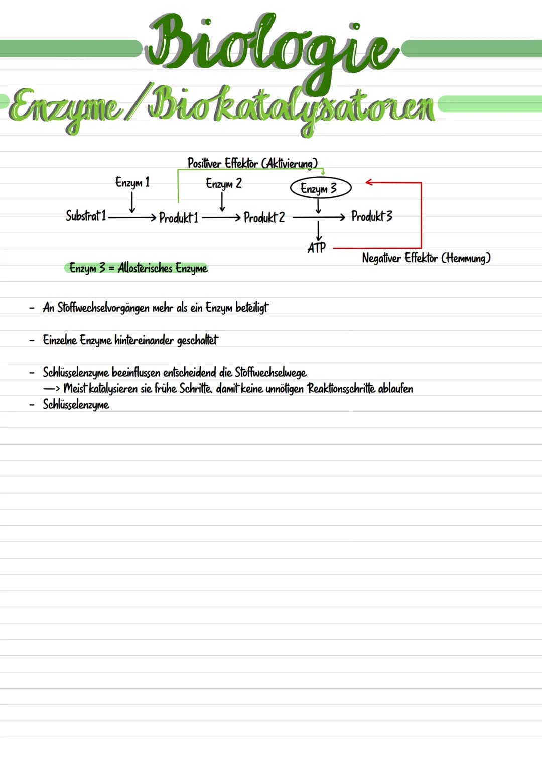 Enzymatik Enzymatik
Wirkungsweise
Substratspezifisch
Ein Enzym ist
substratspezifisch.
da immer nur ein
Substrat zu dem
passendem Aktivem
Ze