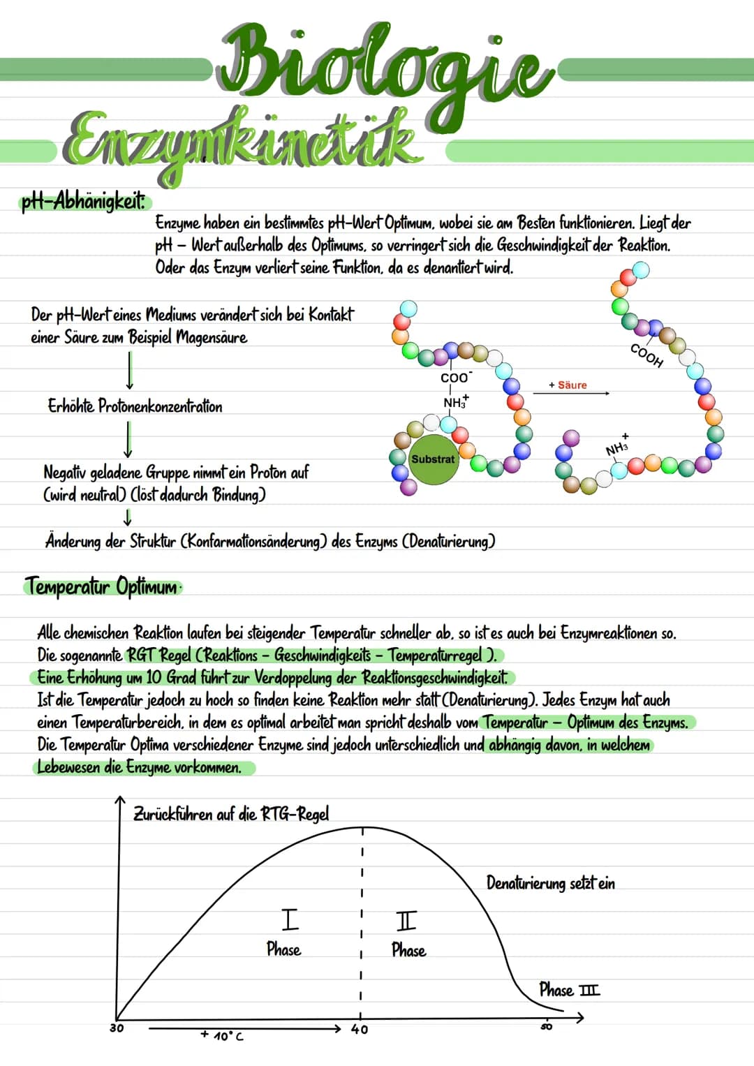 Enzymatik Enzymatik
Wirkungsweise
Substratspezifisch
Ein Enzym ist
substratspezifisch.
da immer nur ein
Substrat zu dem
passendem Aktivem
Ze