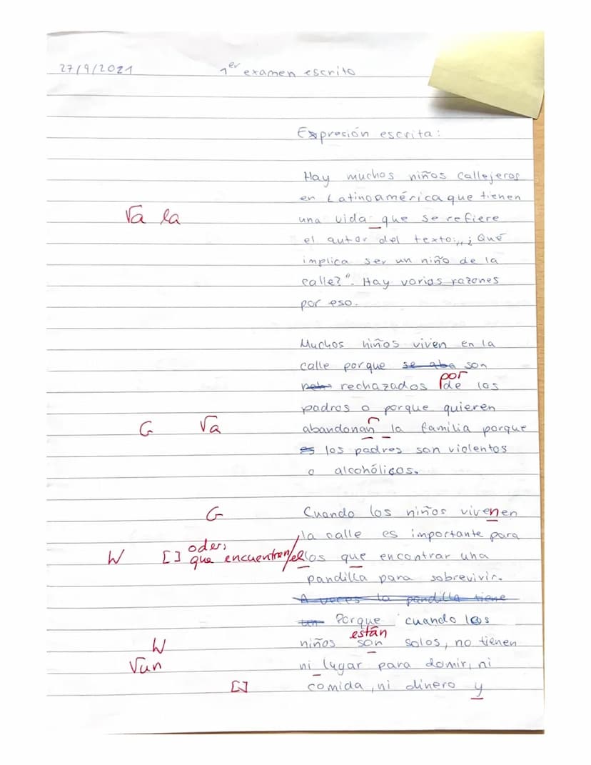 1er examen escrito
Parte A (Comprensión auditiva)
Fecha: 27
Nombre:
Vídeo: El cumpleaños de Carlos
Marca con una cruz las soluciones correct