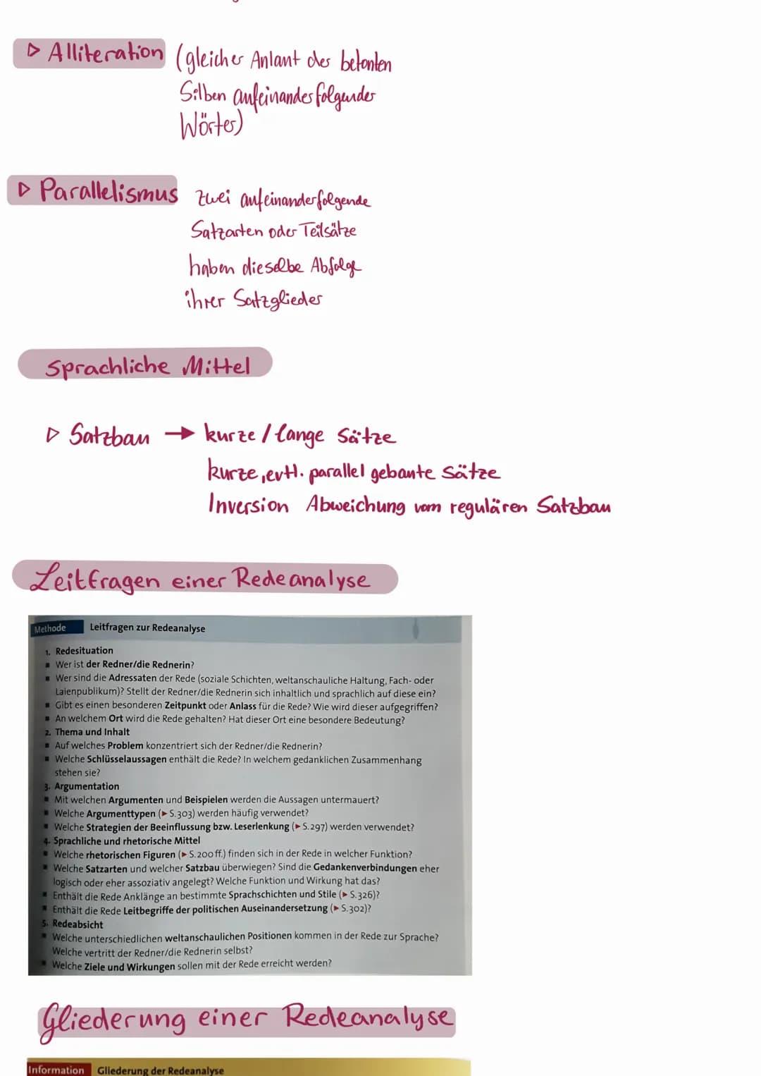 Rede analyse
Rhetorik-Strategien der Beeinflussung
▸ Aufwertung des eigenen Standpunkts
► Abwertung des gegnerischen Standpunkts
→ Wir-Gefüh