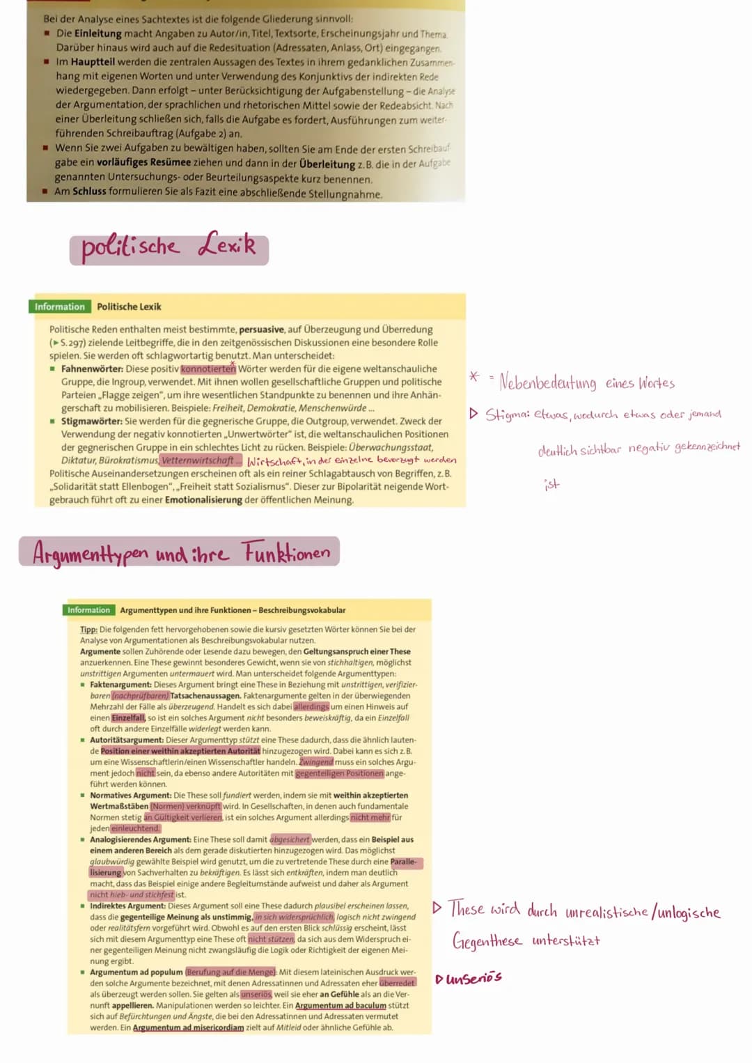 Rede analyse
Rhetorik-Strategien der Beeinflussung
▸ Aufwertung des eigenen Standpunkts
► Abwertung des gegnerischen Standpunkts
→ Wir-Gefüh