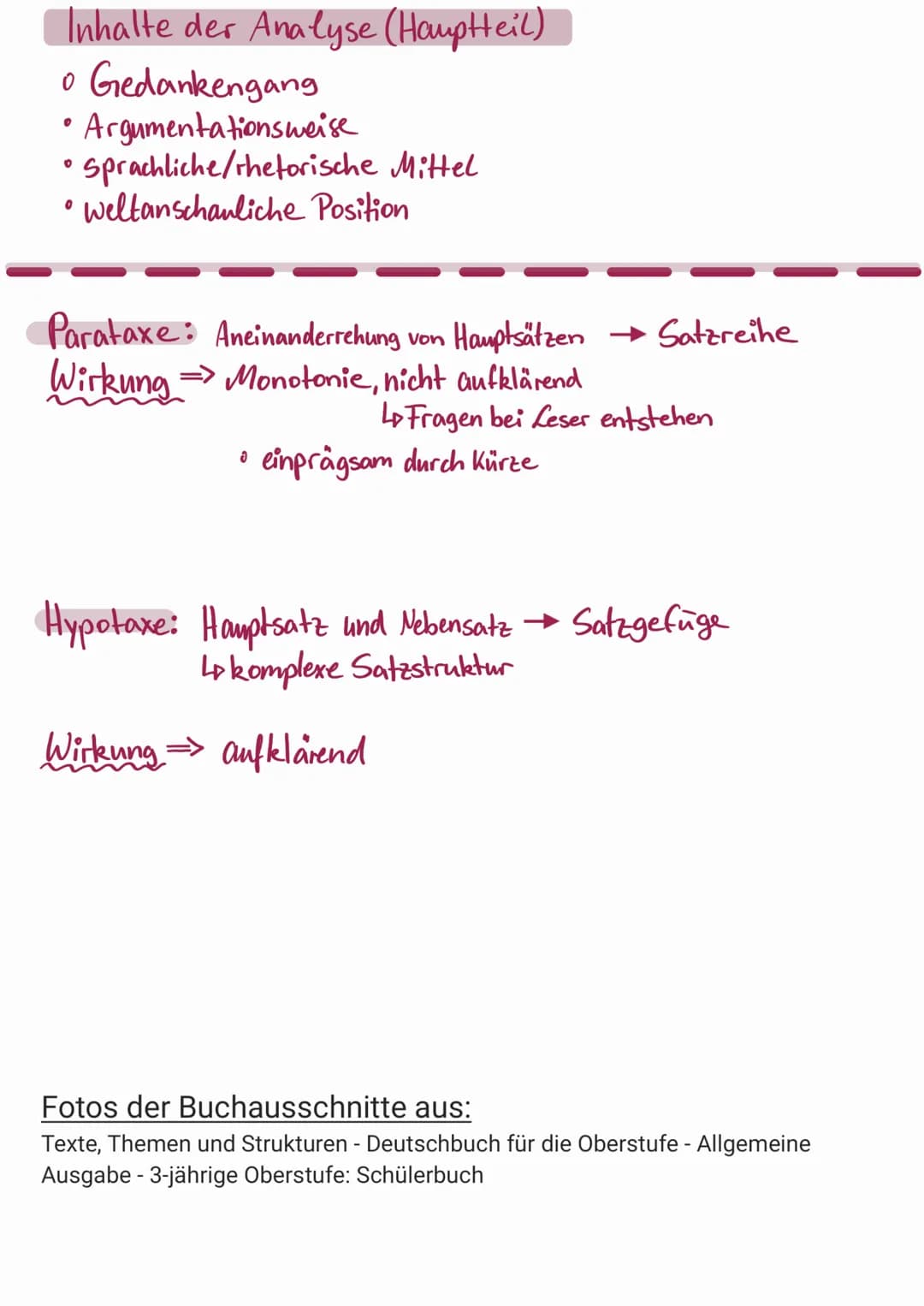 Rede analyse
Rhetorik-Strategien der Beeinflussung
▸ Aufwertung des eigenen Standpunkts
► Abwertung des gegnerischen Standpunkts
→ Wir-Gefüh